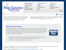 Tablet Screenshot of beatsarcoma.org